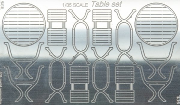 Tische mit Stühlen Set 1:35