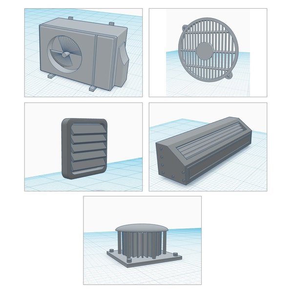 Klimaanlagen 3D Druck Set 1:35 (3D0004)