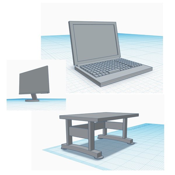 Laptop / PC 3D Druck Set 1:35 (3D0023)