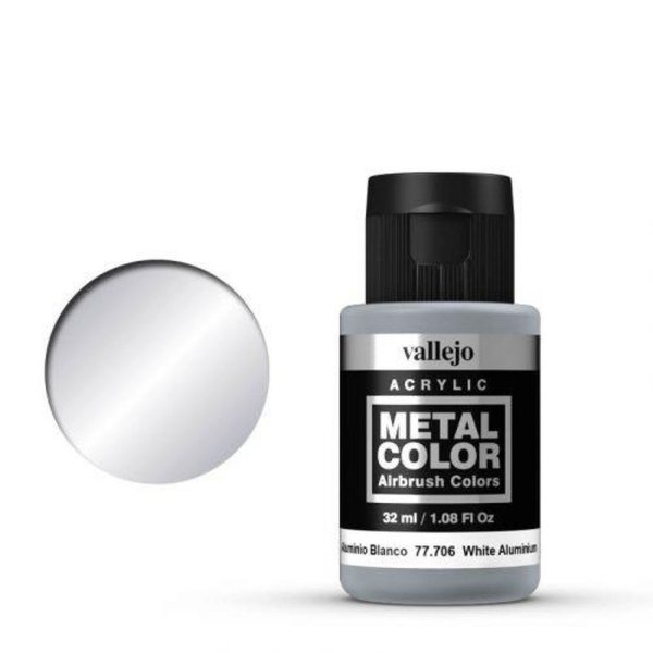 Vallejo Metal Color 77.706 White Aluminium 32 ml