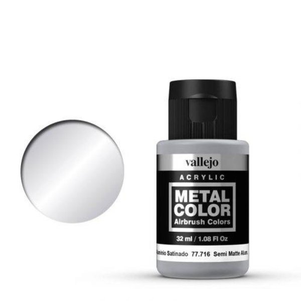 Vallejo Metal Color 77.716 Semi Matte Aluminium 32 ml