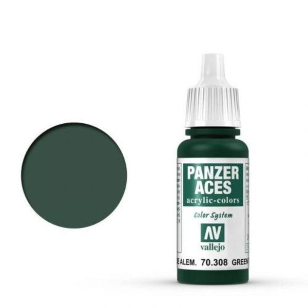 Vallejo Panzer Aces Green Tail Light 17 ml (70.308)