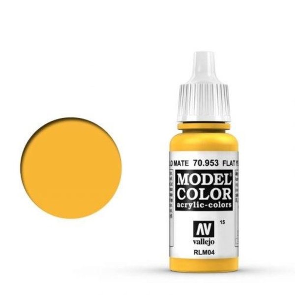 Vallejo Model Color Flat Yellow 17 ml (70953)