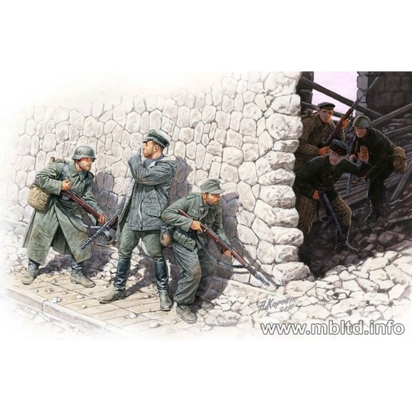 German Mountain Troops & Soviet Marines, spring 1943 "Who's that?" / 1:35