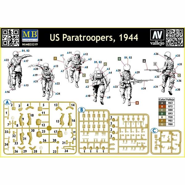 US Paratroopers, 1944 / 1:35