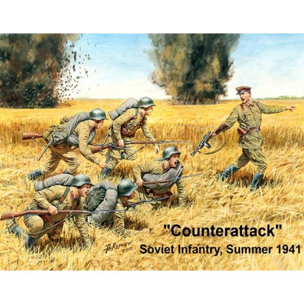 Counterattack, Soviet Infantry, Summer 1941 / 1:35