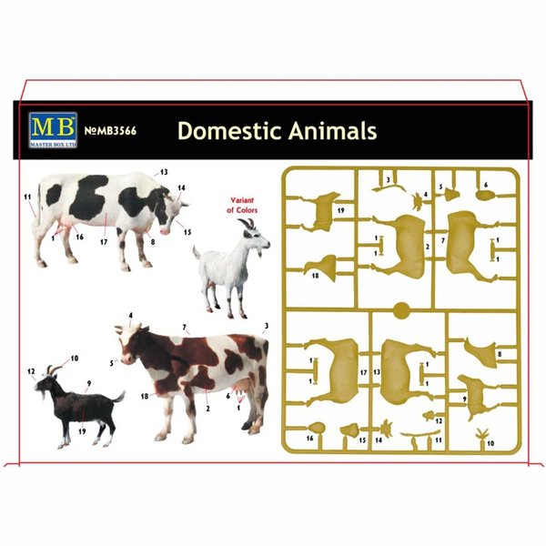 Kühe und Ziegen - Domestic Animals / 1:35