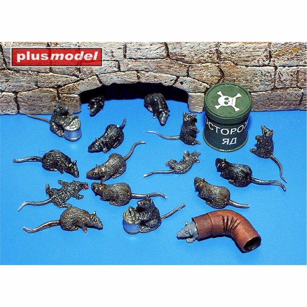 Ratten mit Zubehör 1:35  - Plusmodel 171