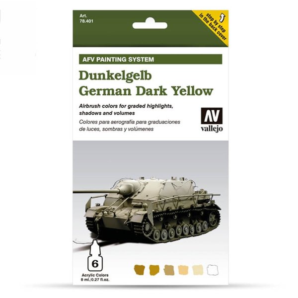 Model Air: Model Air Set AFV Dunkelgelb / German Yellow Set (8) - 78401