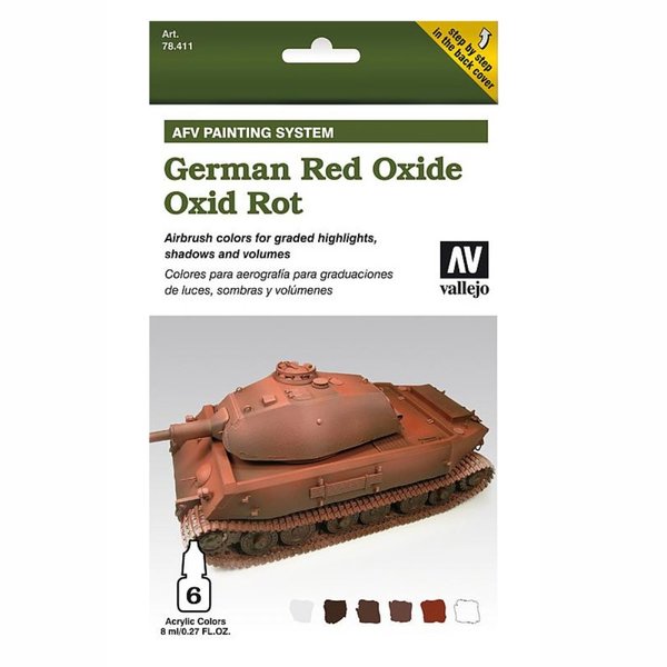 Model Air: Model Air Set AFV German Red Oxide Set (6) - 78411