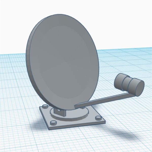 Satellitenschüssel 3D Datei