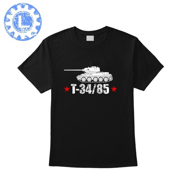 T-Shirt / T-34/85 (weiß/rot)