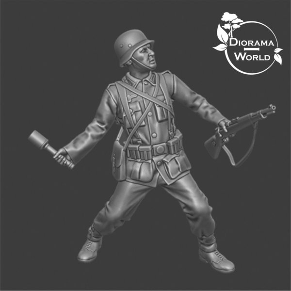 Soldat deutsch WW2 (verschiedene Maßstäbe zur Auswahl) - 3D0070