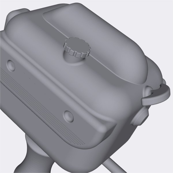 Motor für Boot + Propeller 3D Datei