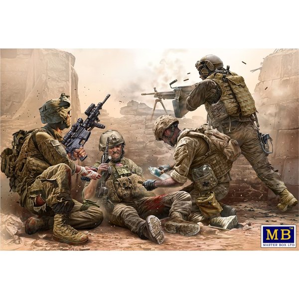 Under Fire. Modern US Infantry 1:35 / Master Box 35193