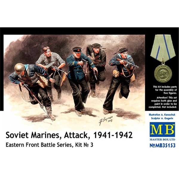 1:35 Soviet Marines, Attack 1941-1942 / Master Box 35153