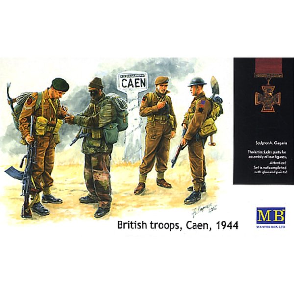 British Troops Caen, 1944, 1:35 / Master Box 3512