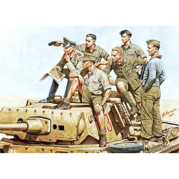 Rommel and German Tank Crew, 1:35 / Master Box 3561