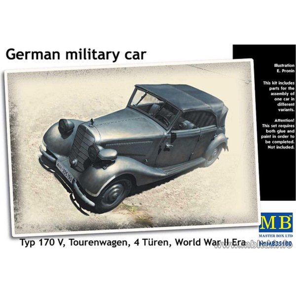 German Military Car Tourenwagen Typ 170 V, 1:35 / Master Box 35100