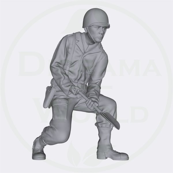 US Soldat WW2 (Auswahl) - Laser Creation-World 3D0084