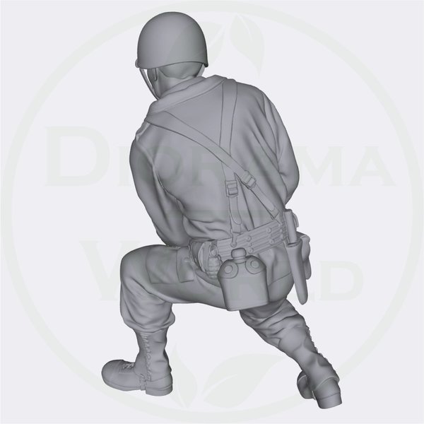 US Soldat WW2 (Auswahl) - Laser Creation-World 3D0084