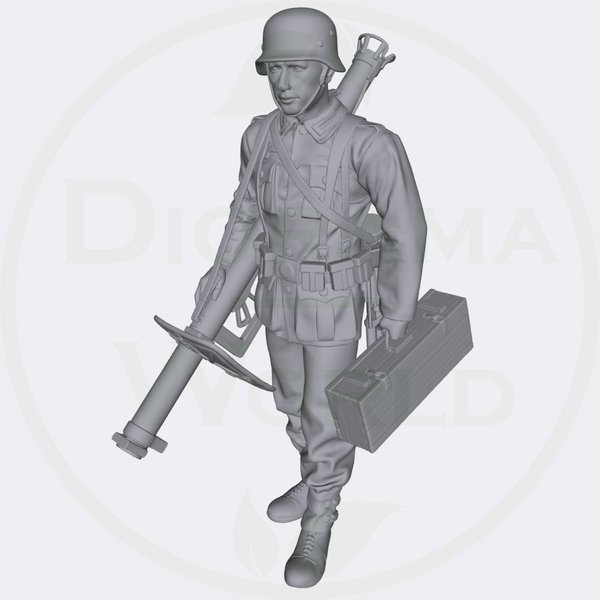 Soldat deutsch Raketenpanzerbüchse 54 / Kiste (Auswahl) - Laser Creation-World 3D0089