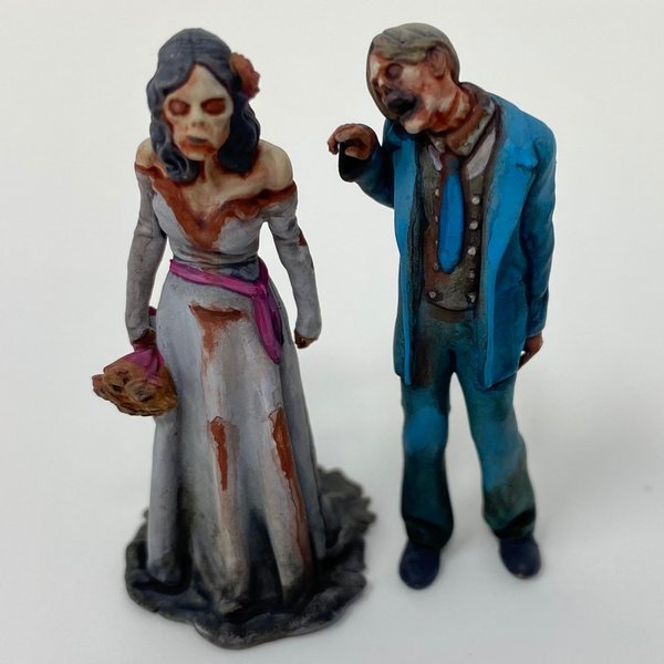 1:35 Zombie Ehepaar Hochzeit - Laser Creation-World 3D0097