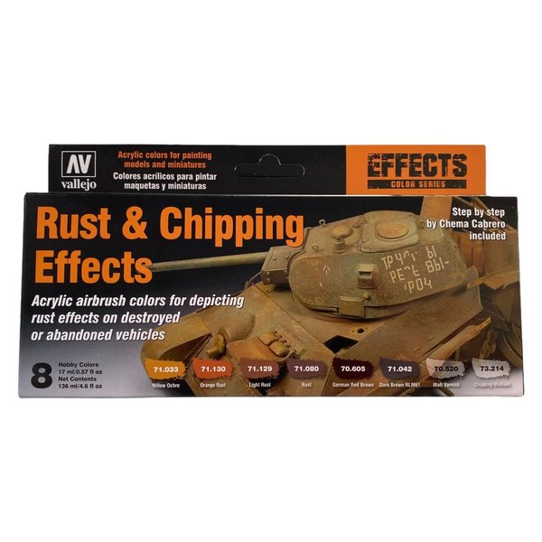 Rust & Chipping Effects - Vallejo Farbset 71186