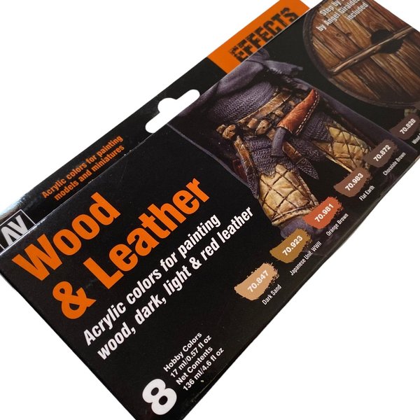 Wood & Leather - Vallejo Farbset 70182