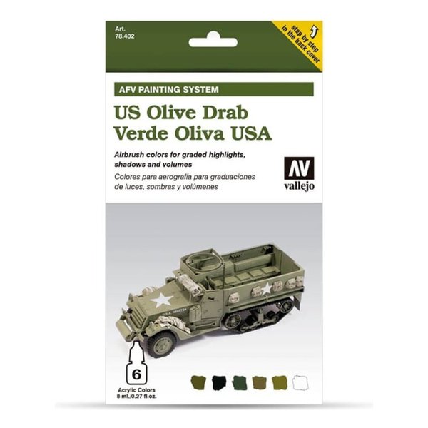 US Olive Drab Verde Oliva USA - Vallejo Farbset 78402