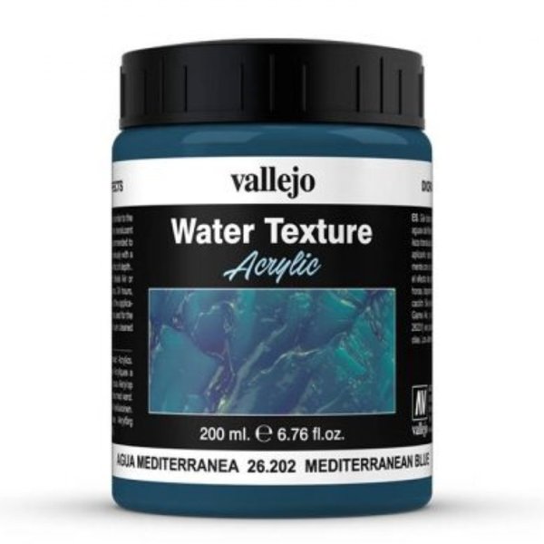 Water Texture - Mediterranean Blue 200ml - Vallejo 26202