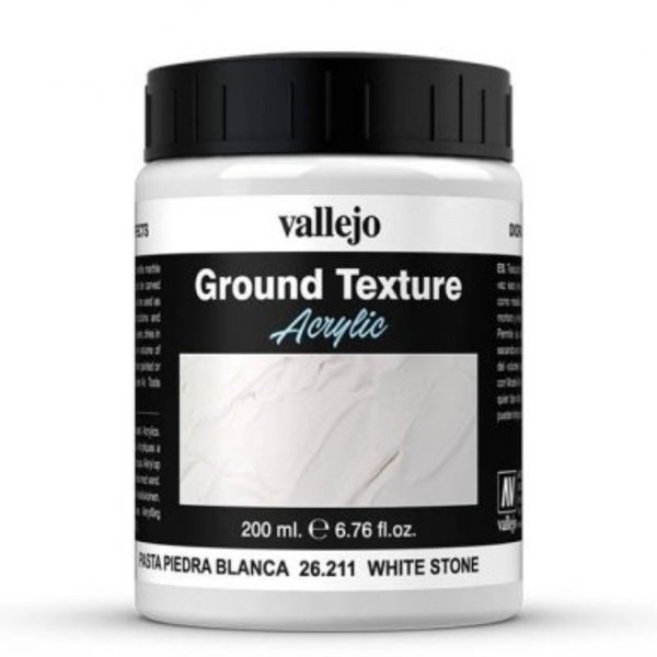 Ground Texture - White Stone Paste 200ml - Vallejo 26211