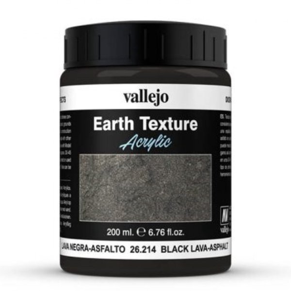 Earth Texture - Black Lava Paste 200ml - Vallejo 26214