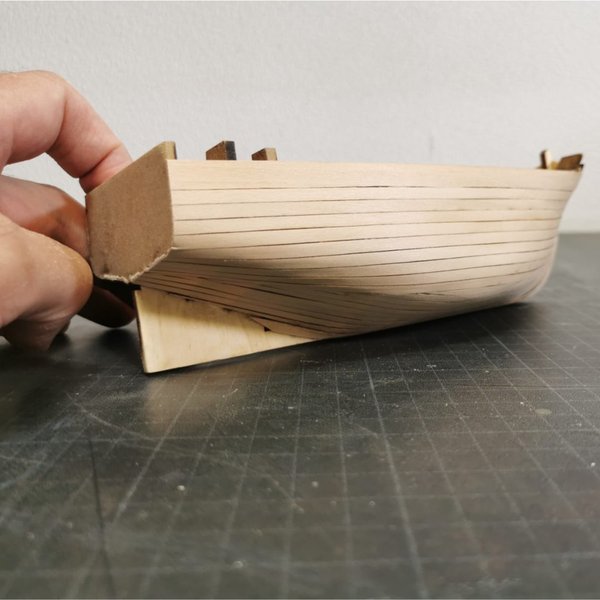 1:35 Fischerboot Laser Cut Bausatz aus Holz zum selberbauen