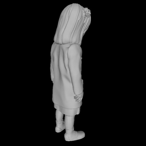 Mädchen mit gesenktem Kopf - 3D Druck Figur - 1:24, 1:35, 1:48, 1:72 - LCW 3D0123