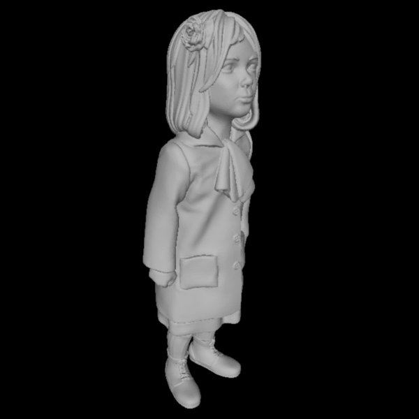Mädchen mit gehobenem Kopf - 3D Druck Figur - 1:24, 1:35, 1:48, 1:72 - LCW 3D0124