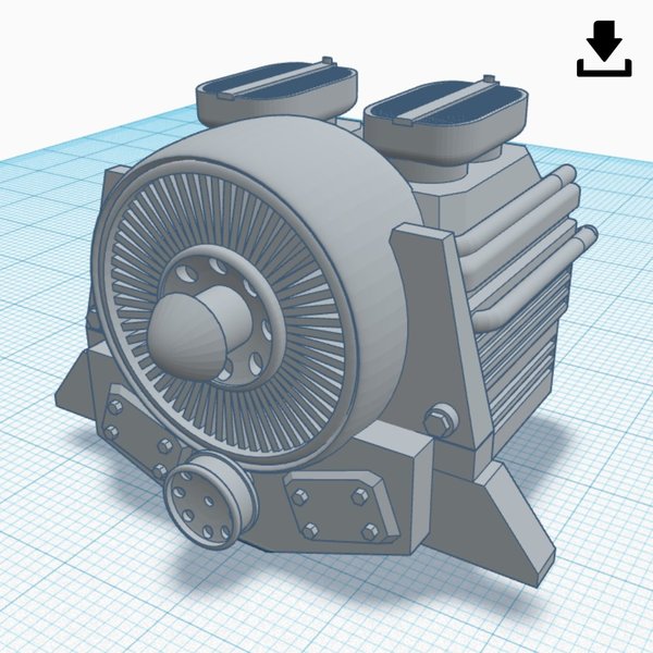 Motor für Fahrzeug - 3D Druck Datei / Download - 0127-s