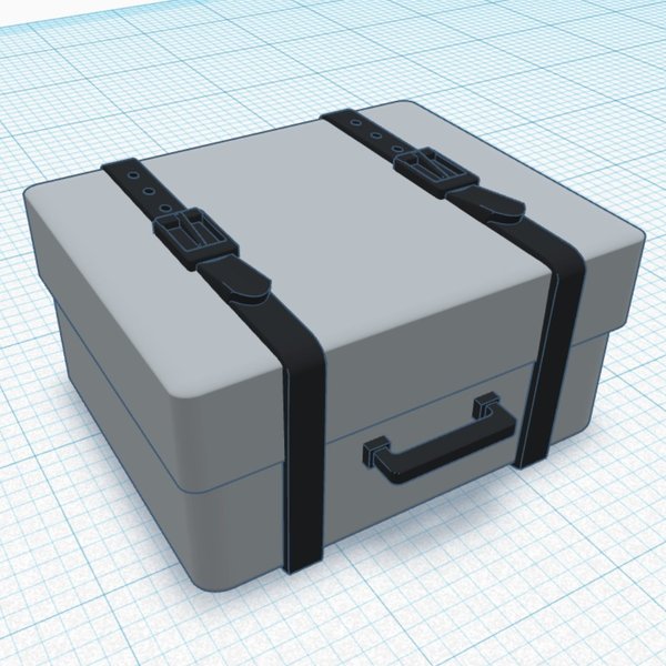 Koffer / Reisegepäck 2 - 3D Druck Datei / Download - 0130-s