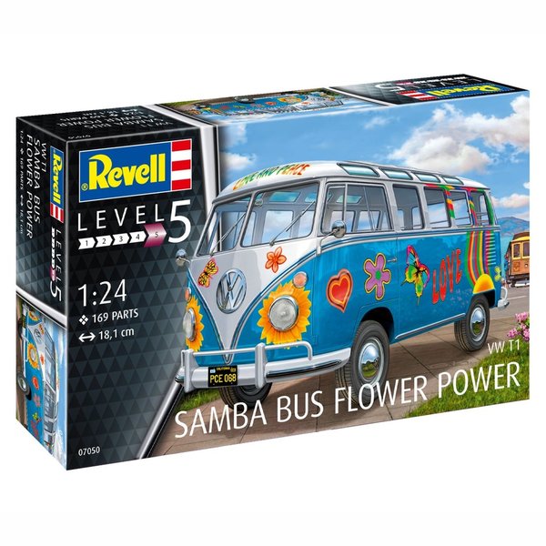 1:24 Volkswagen Samba T1 "Flower Power" - Revell 07050