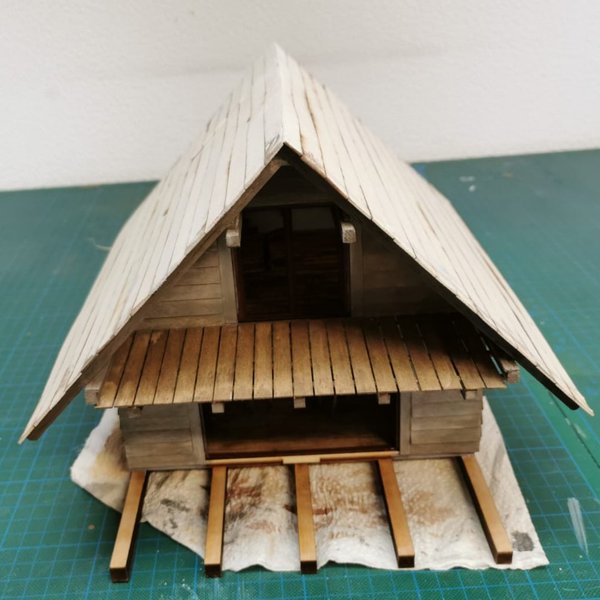Beautiful Blockhaus in 1:35 - Laser Cut Bausatz aus Holz zum selberbauen