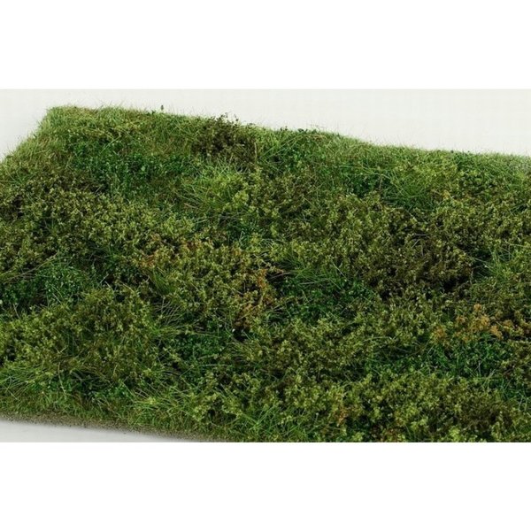 Wildes Gebiet mit Büschen 18 x 28 cm - Grasmatte Frühsommer - Model Scene F572