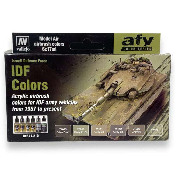 Vallejo 71.210 - IDF Colors - Farbset Model Air / 6 x 17ml