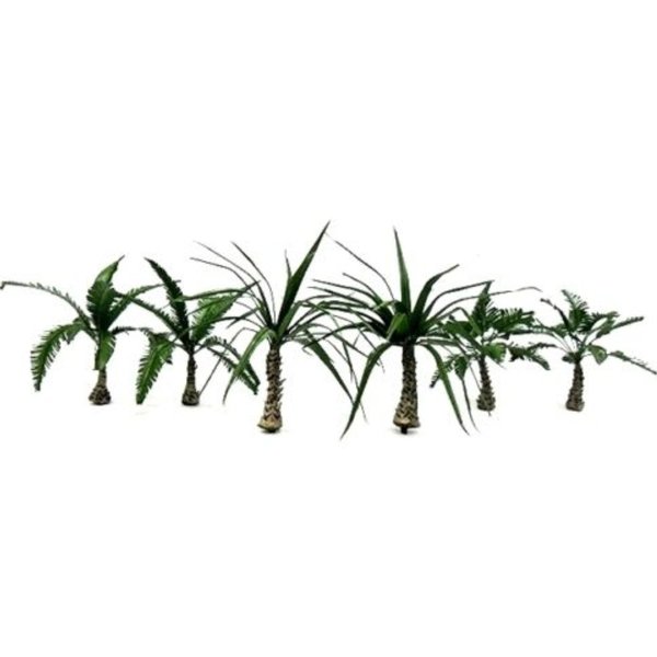 Dschungelpflanze Mix Set - Höhe 8 cm - 6 Stück - sehr hochwertige Pflanzen - TPV-010