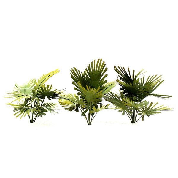 Dschungelpflanzen Set - Höhe 5 cm - 3 Stück - sehr hochwertige Pflanzen - TPV-039