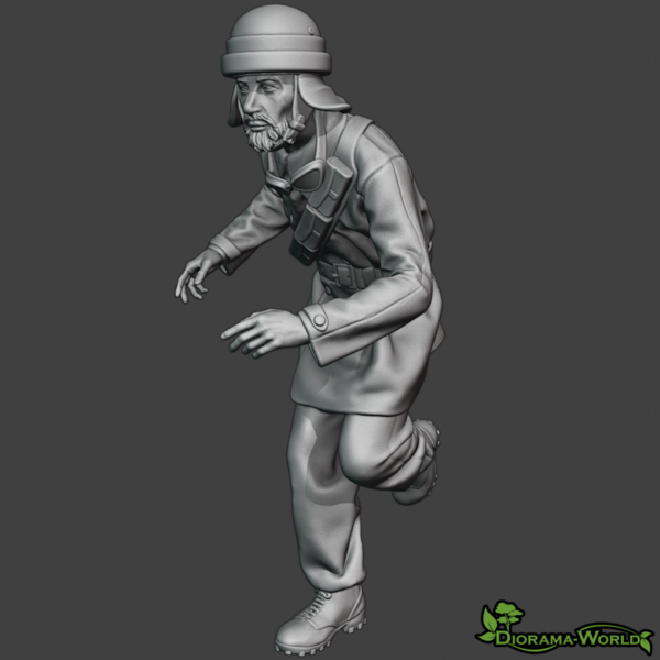 Mitglied Panzercrew Italien WW2  - 3D Druck Resin Figur - 1:24, 1:32, 1:35, 1:48, 1:72 - 3D0196