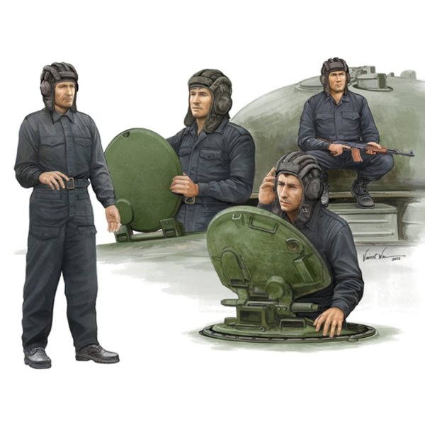 Soviet Tank Crew 1:35 - 4 Figuren - Trumpeter 00435