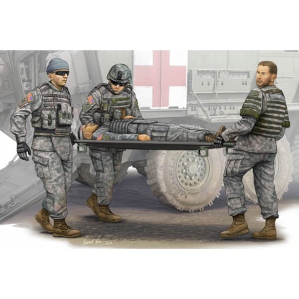 Modern U.S. Army - Stretcher Ambulance Team 1:35 - 4 Figuren - Trumpeter 00430